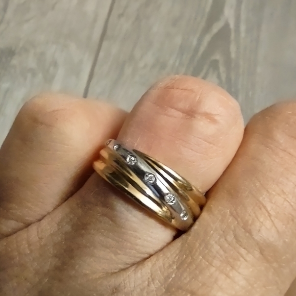10k chunky custom diamond band - Picture 3 of 8